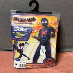 Marvel Spider-man L 10- 12 Boys Youth Across Miles Morales Kids Costume NEW